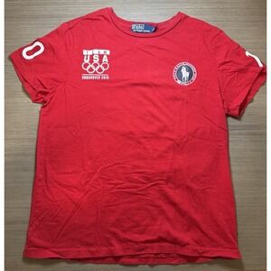 Ralph Lauren Team USA Olympics Vancouver 2010 Womens Shirt Size L Polo Official